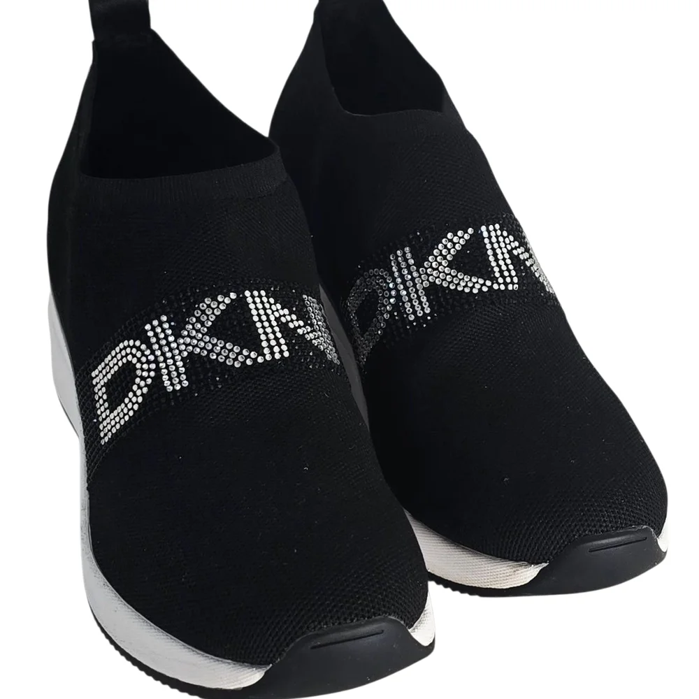 DKNY Black Women's Slip-On Sneakers - Picture 2 of 7